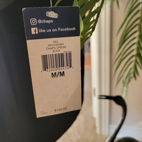 Chaps  Satin Ruffle Sheath Dress - Picture 5 of 9